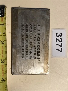 American Bank Note Company Printing Plate - Picture 1 of 2