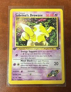 Juego de cartas coleccionables Pokémon comunes Sabrina's Drowzee Gym Challenge 95/132 1ª edición - Imagen 1 de 2