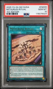 Yu Gi Oh! Suda Supreme Darkness En095 Mitsurugi Ritual 1st Ed PSA 10 GEM MINT - Picture 1 of 3
