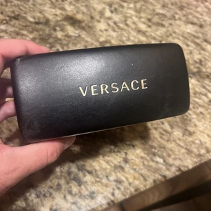 Versace Black Gold Authentic Sunglasses Eyeglasses Hard Shell Case Only - Picture 1 of 8