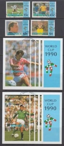 JUEGO CAMPEONATO MUNDIAL DE FÚTBOL DOMINICA 1990 x4 y M/S PR USADO (ID779/D64973 - Imagen 1 de 1