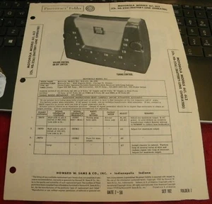 MOTOROLA PORTABLE AM RECEIVER MODELLE: 6L1, 6L2 (SAMS PHOTOFACT 102-7) - Bild 1 von 1