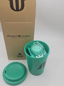 Maurice Lacroix AIKON #Tide Mint Green White 40mm Swiss Watch with Diamond - Picture 1 of 3