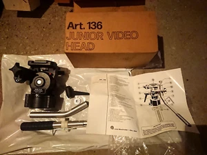 MANFROTTO ART. 136 JUNIOR VIDEO HEAD Testa treppiede inclinabile - Picture 1 of 5