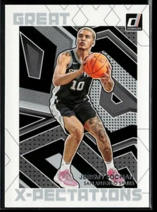 2022-23 Donruss Great X-Pectations #9 Jeremy Sochan - Picture 1 of 2