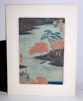 Antique Utagawa Hiroshige Woodblock Print Inside Akiba Shrine - Views of Edo - Image 1 of 4
