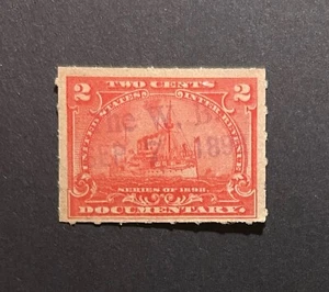 U.S. Revenue - #R164 two cents Battleship Documentary Tax - dated Sept 7, 1898 - Picture 1 of 1