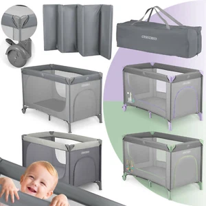 Reisebett Kinderreisebett Laufstall Baby mit Rollen Einstieg Tasche Ricokids - Bild 1 von 53