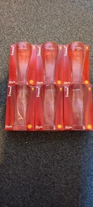 Shell V-Power Ferrari Complete Set Of Glasses Drinking Glass Brand New X6 - Picture 1 of 7