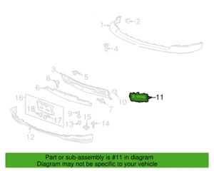 Chevrolet GM OEM Front Bumper-Foglight Fog Light Bezel Trim Left 22944878 - Picture 1 of 3