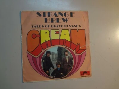CREAM: Strange Brew 2:44- Tales Of Brave Ulysses 2:47-France 7" 1967 Polydor PSL - Image 1 of 4