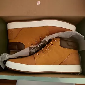 Timberland TB0A1MHZ 231 Davis quadratische Zehenpartie Lederstiefel Weizen/Weiß Herren Größe 11,5 - Bild 1 von 10