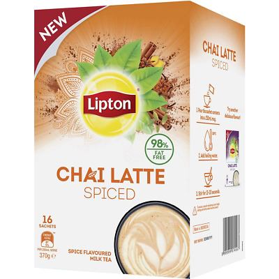 Lipton Chai Latte Spiced Drink Sachets 16 Pack • 20$