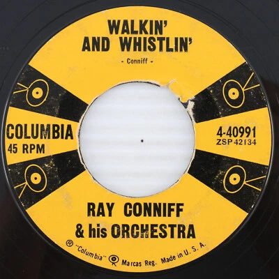 Ray Conniff Walkin' & Whistlin / Melody For 2 Guitars 1957 45rpm Record 4-40991 - Image 1 of 4