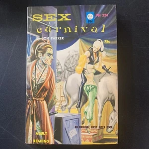 Sex Carnival 1965 RARE First Niter 224 Vintage Paperback GGA Sleaze Eric Stanton - Picture 1 of 10