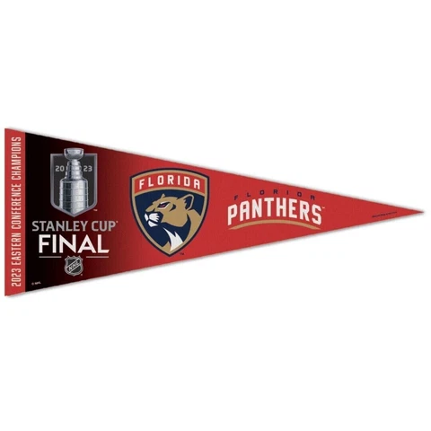 FLORIDA PANTHERS 2023 NHL EASTERN CONFERENCE CHAMPS PREMIUM PENNANT 12"X30" Cover
