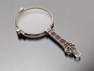 Antique Victorian Sterling Silver Folding Foldeable Lorgnette Opera Glasses - Picture 1 of 24