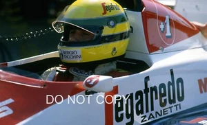 AYRTON SENNA TOLEMAN TG184 35mm CASCO NEGATIVO PERÍODO CABINA 1984 FOTOGRAFÍA 2 - Imagen 1 de 2