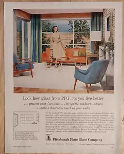 De colección Pittsburgh Plate Glass Co. Revista Better Homes & Garden Ad JULIO 1960 - Imagen 1 de 1