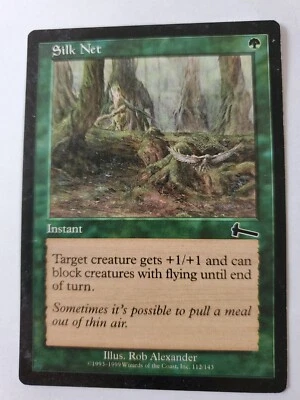 MTG Magic The Gathering Card Silk Net Instant Green Urza's Legacy 1999 - Image 1 of 2