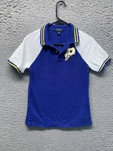 Polo Ralph Lauren Shirt Childrens 10 12 Blue Pittsburg Varsity League Polo - Picture 1 of 11