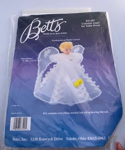 Betts Needle Art Kit 685 Celestial Angel Table Decor Needlepoint Plastic Canvas - Picture 1 of 2