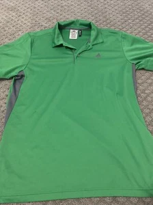 Adidas Men's Climalite Golf Polo  Three Stripes Sport Shirts Sizes M - Picture 1 of 5