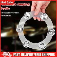 Hat Ring Drum Set Bells Percussion Instrument Accessories 6pcs Cymbal Ching Ring