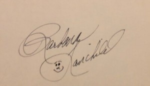 Country Singer Barbara Fairchild Autographed 3x5 Index Card