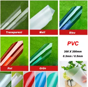 Grubość 0,3 mm ~ 0,5 mm elastyczne arkusze z tworzywa sztucznego PVC arkusz folii 300x200 mm 5 kolorów - Zdjęcie 1 z 9