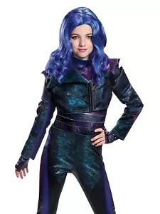 Mal Wig Disney Descendants 3 Movie Fancy Dress Halloween Child Costume Accessory - Picture 1 of 1
