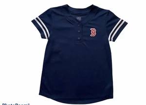 MLB Boston Red Sox Shirt Trikot Mädchen Gr. XL 14-16 dunkelblau - Bild 1 von 8