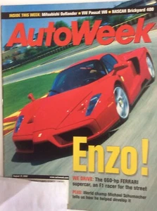 AutoWeek Magazine August 12, 2002 660hp Ferrari supercar Mitsubishi Outlander - Picture 1 of 7