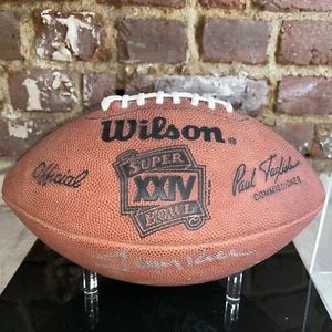 Arroz de fútbol americano firmado por el Super Bowl XXIV de los 49ers de San Francisco Rathman Taylor Craig - Imagen 1 de 4
