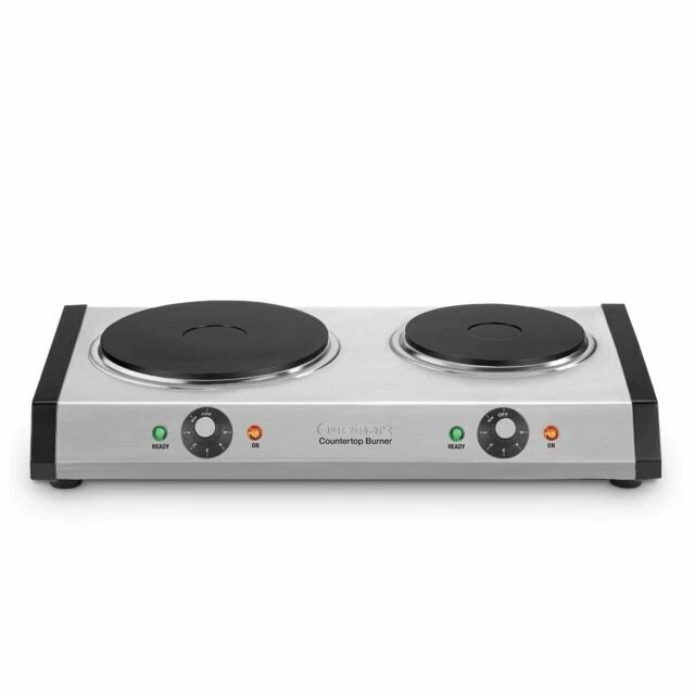 Cuisinart CB-60P1 Countertop Double Burner - Silver