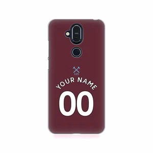 CUSTOM PERSONALISED WEST HAM UNITED FC 2020/21 KIT BACK CASE FOR NOKIA PHONES 1 - Imagen 1 de 8