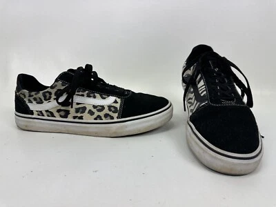 Zapatos Vans Leopardo Cebra Gamuza Negro Blanco Para Mujer Talla 11 Foto 1 de 4