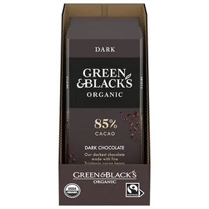 ✨Green & Black's Organic Dark Chocolate Bar, 85% Cacao, 10 - 3.17 oz Bars - Picture 1 of 12