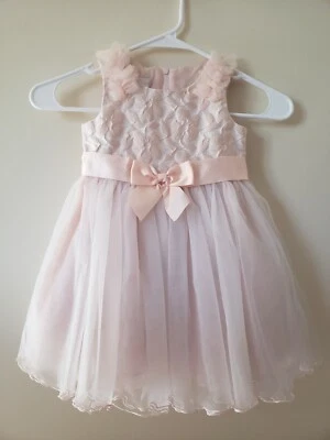 Bonnie Baby 24 Months Sleeveless Misty Rose Dress ,Good Condition - Image 1 of 4
