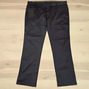 Barabas Italien handgefertigte Herren 40 marineblau einfarbig spitz zulaufend formelle Arbeitshose neu mit Etikett - Bild 1 von 18