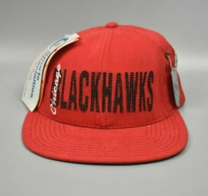 Chicago Blackhawks Vintage Sports Specialties Army Dog Tag Snapback Cap Hat - Picture 1 of 8