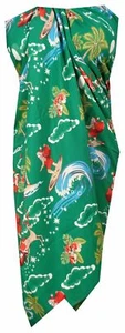Sarong Christmas Santa Claus Party Swimsuit Wrap One Size Pareo Holiday Beach - Picture 1 of 19