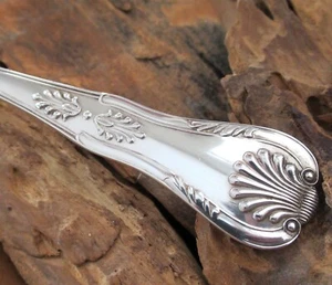 Vintage Spanish 915 Silver Master Butter Knife Kings Pattern Shell  Not Sterling - Picture 1 of 14