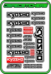 KYOSHO RC RACING STICKER SHEET A5 MINI Z BUGGY CAR NITRO ELECTRIC DRONE  - Picture 1 of 9