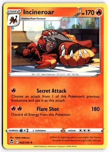 Pokemon TCG Incineroar Silver Tempest 032/195 Regular Rare NM/M - Picture 1 of 1