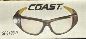 Gafas de seguridad Coast SPG400 con luz de haz de inspección recargable incorporada - Imagen 1 de 10