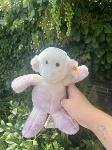 Peluche scimmia Steiff Moonlight nuovo con etichette giocattolo morbido raro - Foto 1 di 7