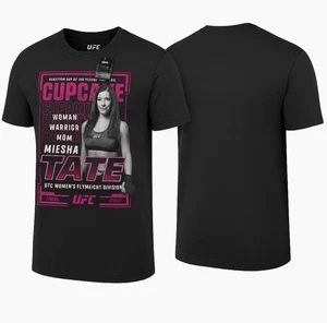 Camiseta UFC Tate Cupcake Negra Gráfica 100% Algodón Para Mujer Pequeña Nueva Con Etiquetas - Imagen 1 de 12