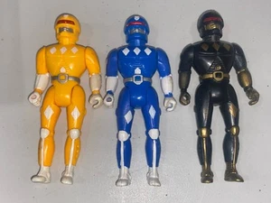 Lote de figuras Sonic Ranger 1994 Soma negro amarillo azul g4 Power Rangers - Imagen 1 de 6