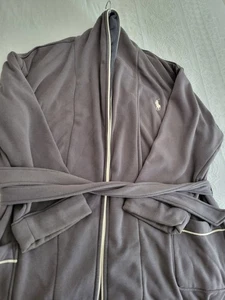 POLO RALPH LAUREN Morgenmantel schwerer Gürtel Frottee Einheitsgröße - Bild 1 von 13